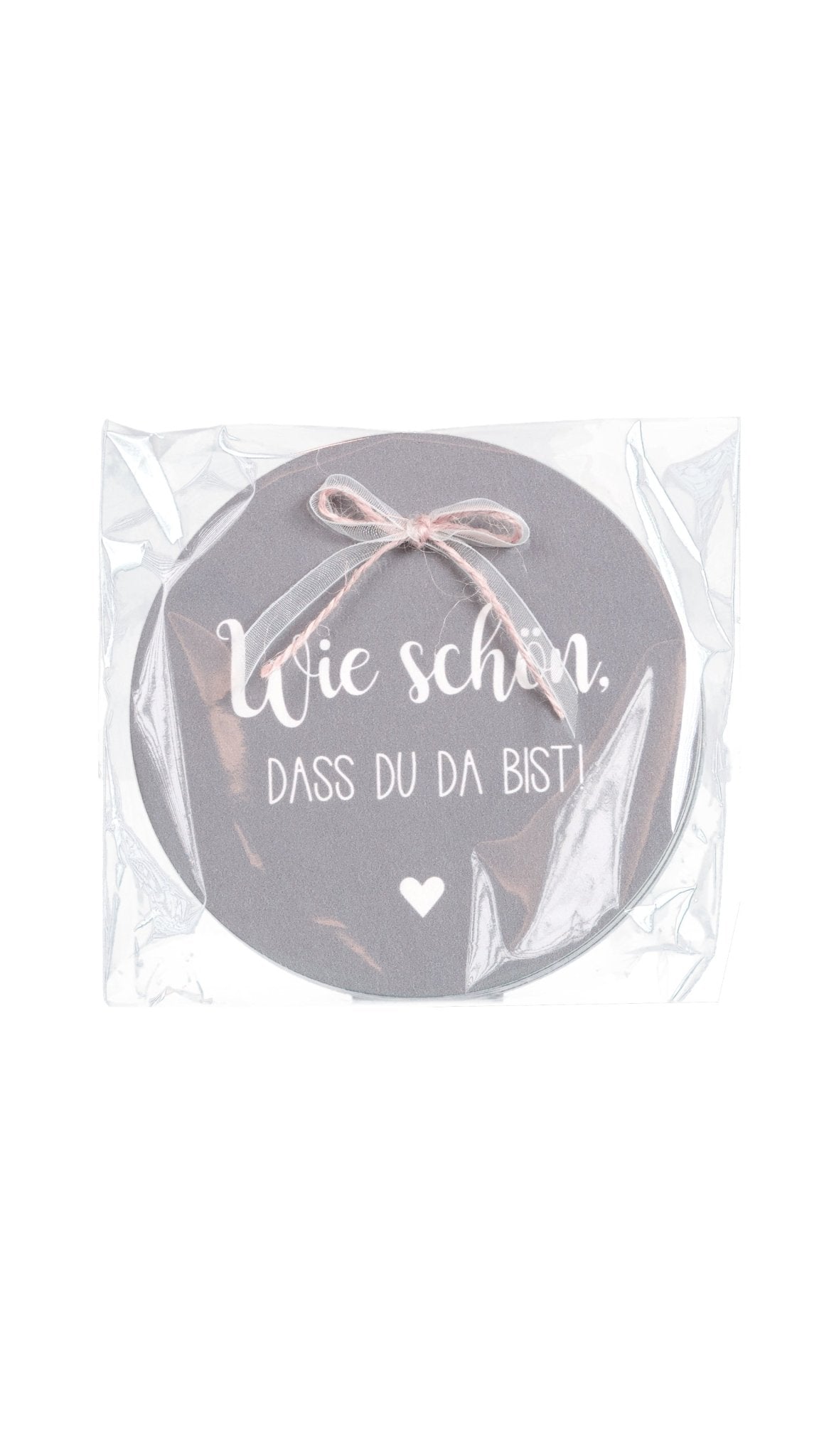 Glasuntersetzer Schön, dass DU da bist! - Weihnachtsfabrik