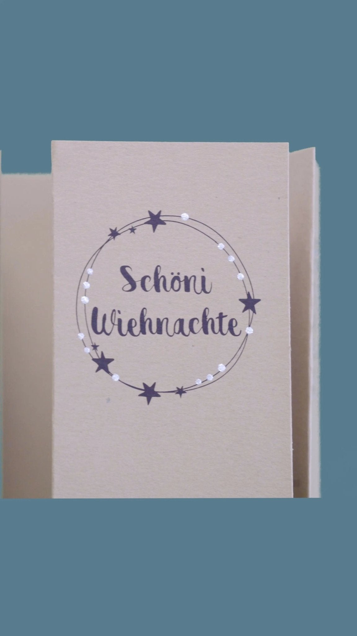 Kartenset A7 / C7 "Schöni Wiehnachte" - Weihnachtsfabrik