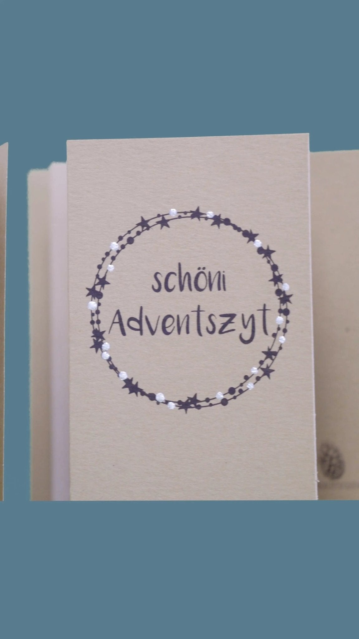 Kartenset A7 / C7 "Schöni Wiehnachte" - Weihnachtsfabrik
