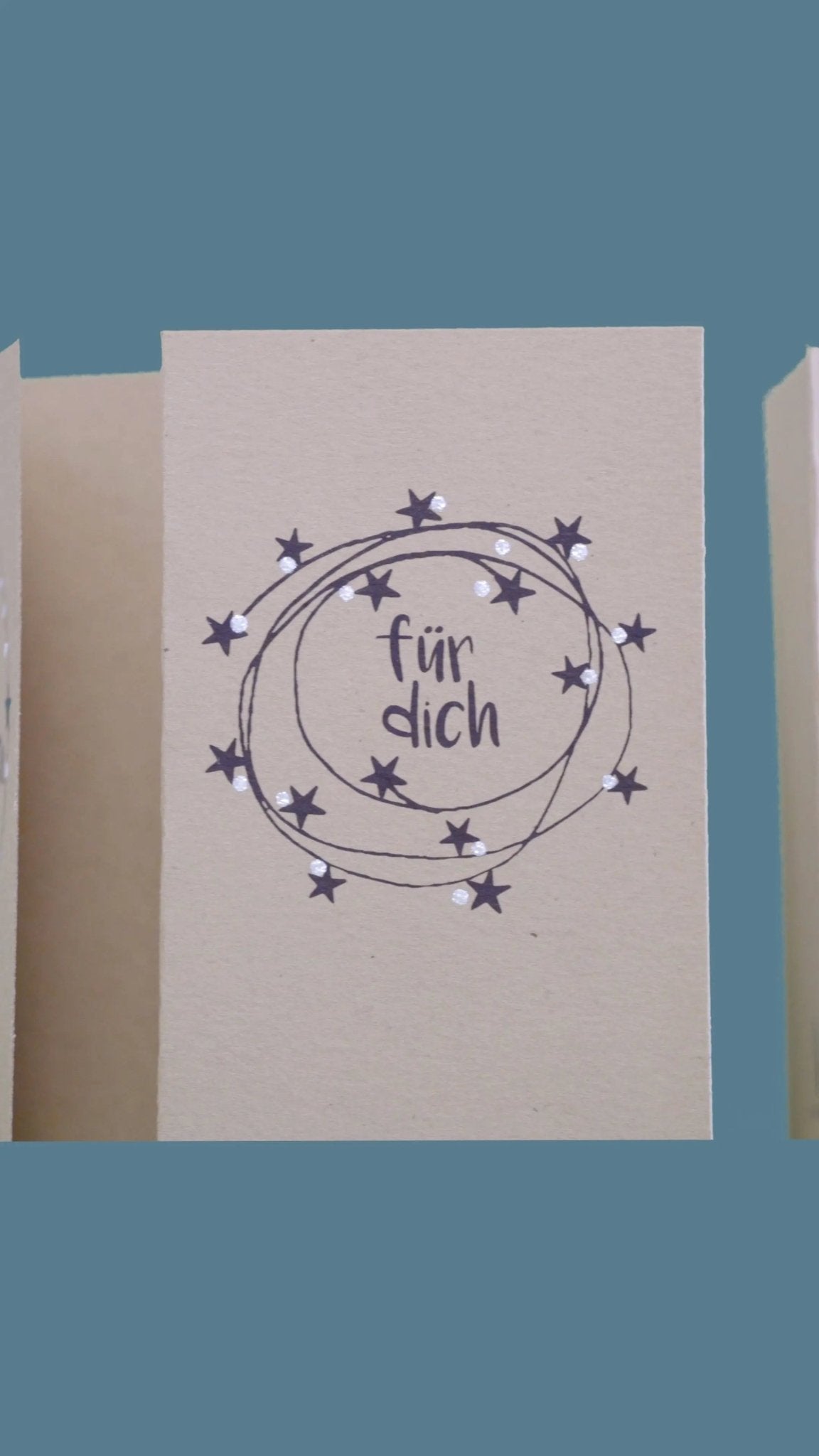 Kartenset A7 / C7 "Schöni Wiehnachte" - Weihnachtsfabrik