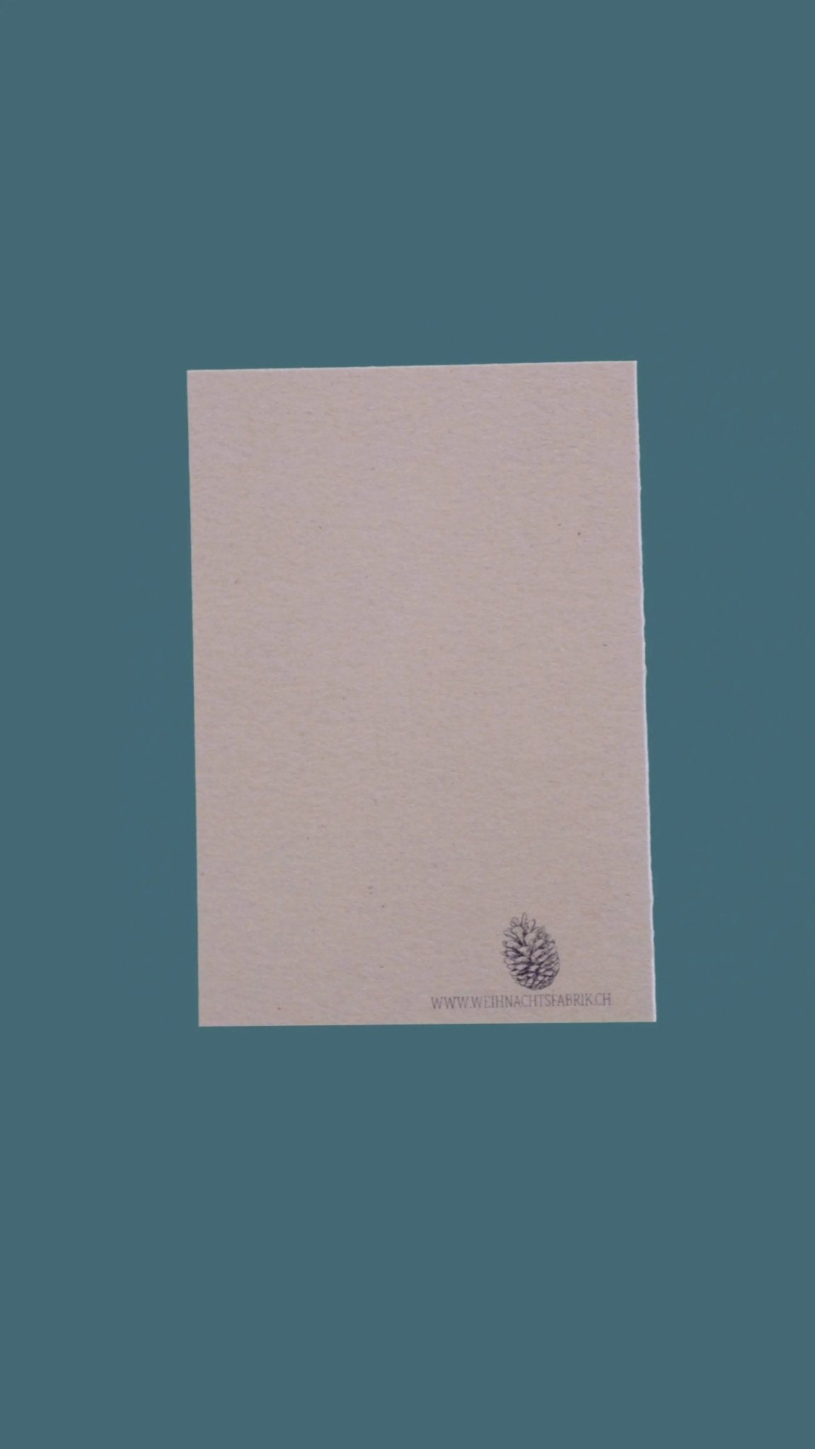 Kraftpapierkarte A7 / C7 "Fröhliche Weihnachten" - Weihnachtsfabrik