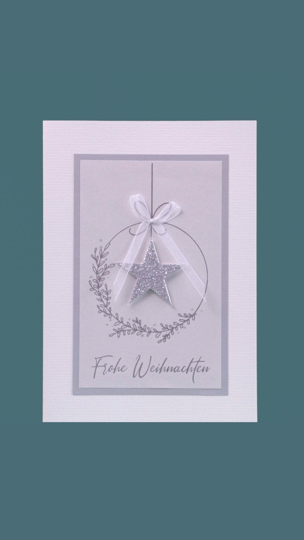 Kreativkarte «Frohe Weihnachten» E6 - Weihnachtsfabrik