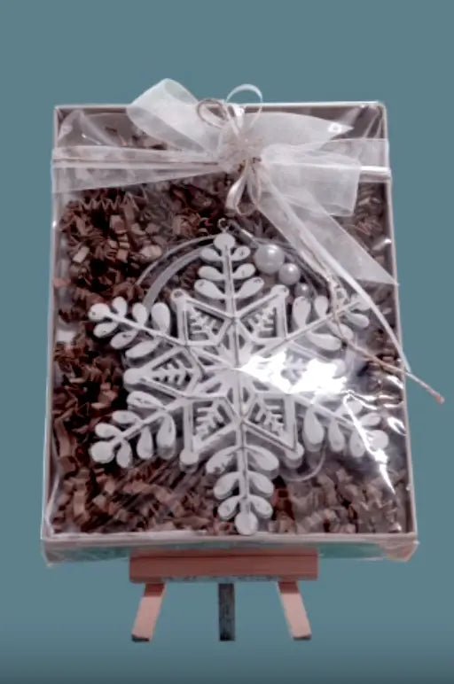 Magnetleine "Schneeflocke" gross - Weihnachtsfabrik