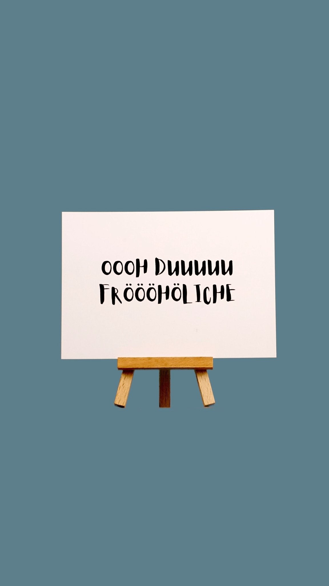 Postkarte «Oh du fröhliche» A6 / C6 - Weihnachtsfabrik