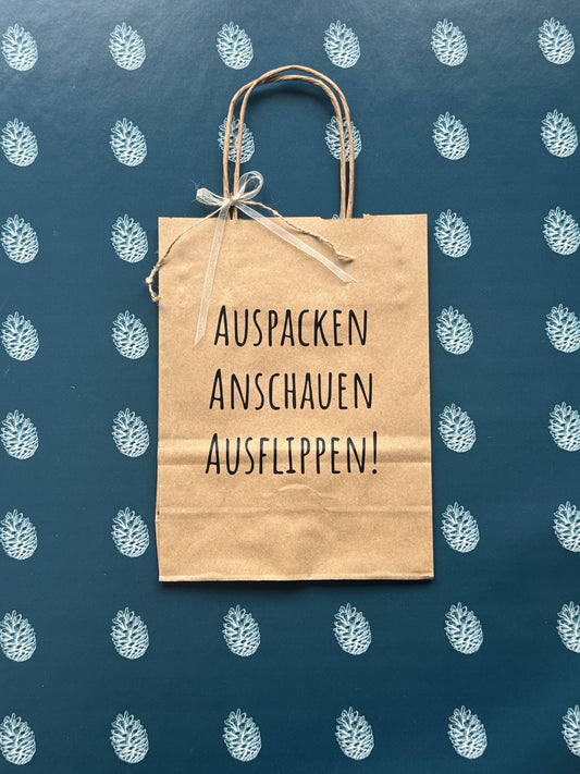 Geschenktüte «Ausflippen» My Store Zubehör Weihnachtsfabrik