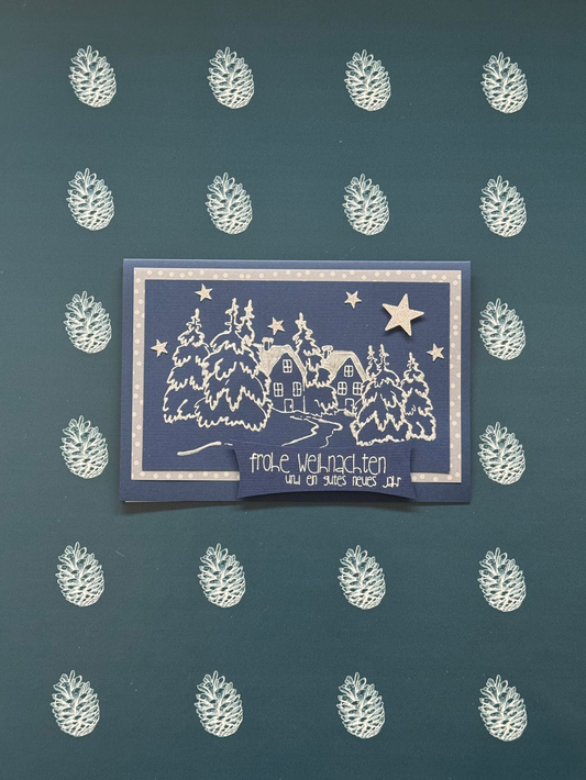 Kreativkarte «Winterwald» E6