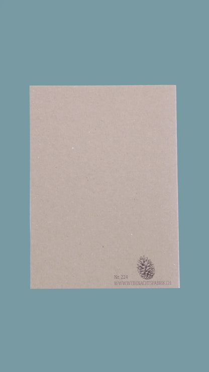 Kraftpapierkarte A6/C6 "Winterzeit" My Store Karte Weihnachtsfabrik