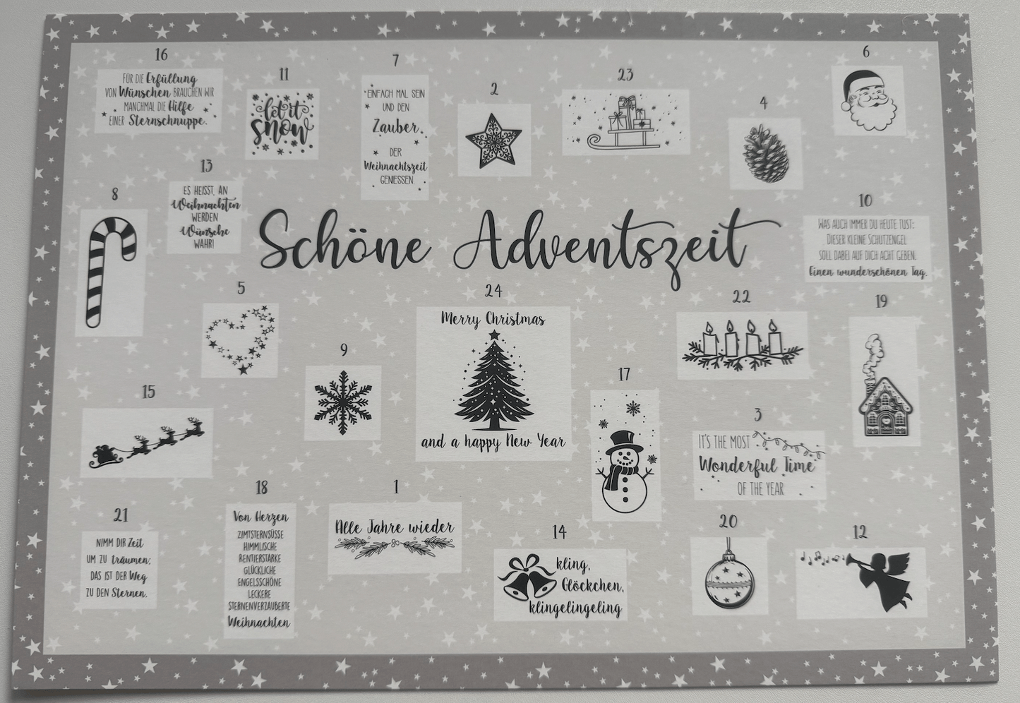 Adventskalender zum rubbeln - Weihnachtsfabrik