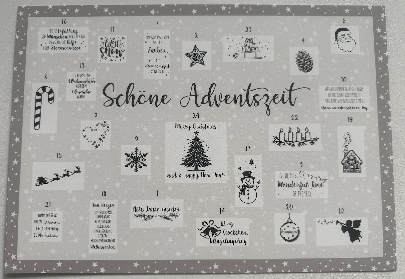 Adventskalender zum rubbeln - Weihnachtsfabrik