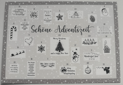 Adventskalender zum rubbeln - Weihnachtsfabrik