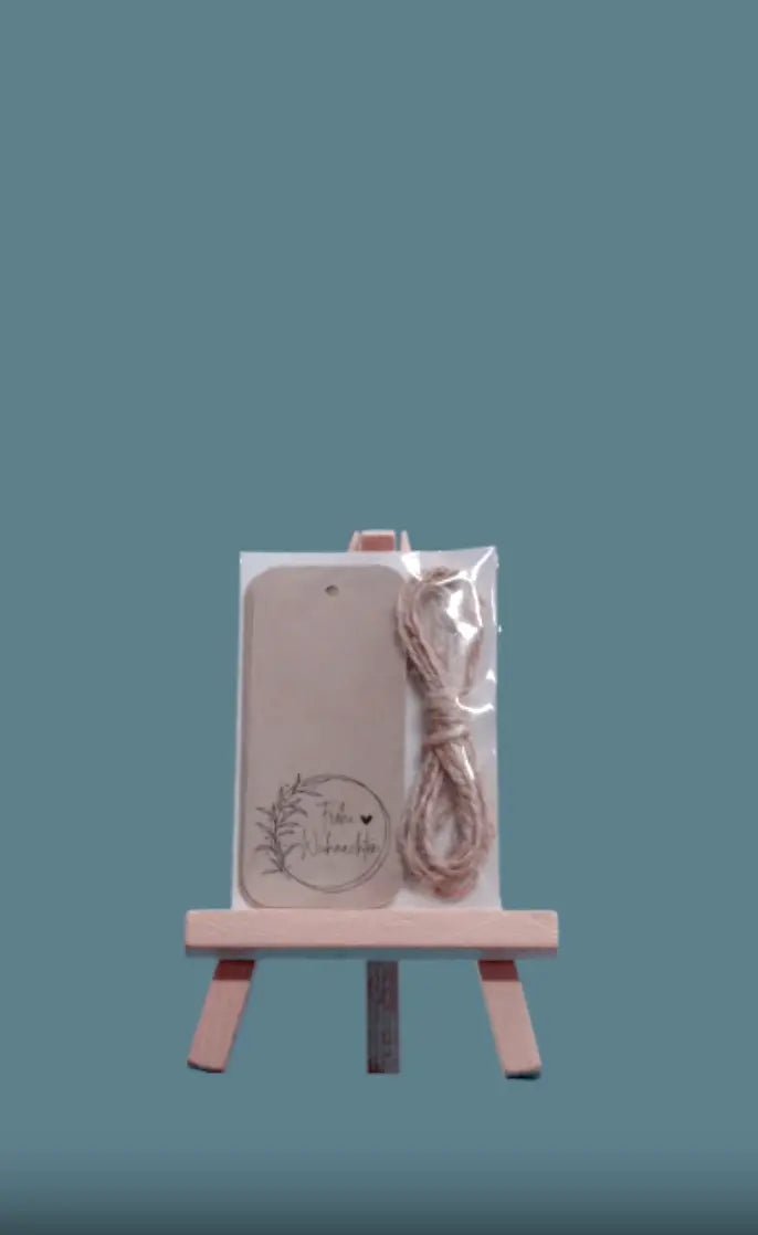 Geschenkanhänger Kraftpapier «Frohe Weihnachten» - Weihnachtsfabrik
