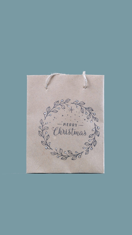 Geschenktüte «Merry Christmas» gross - Weihnachtsfabrik