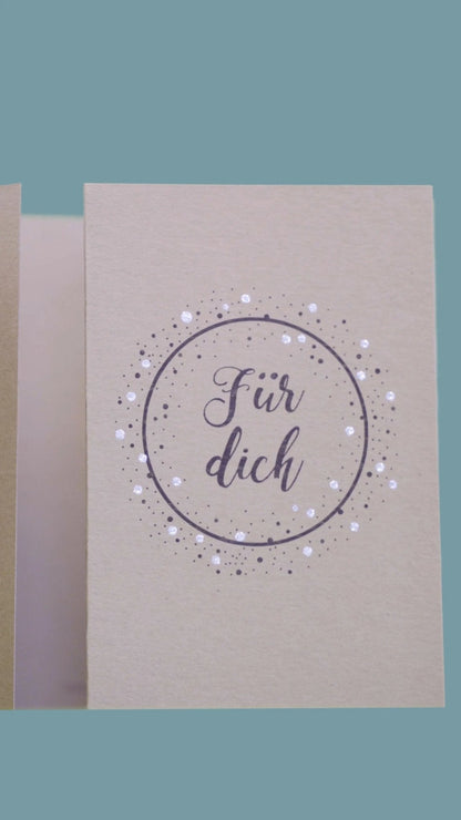 Kartenset A7 / C7 "Für dich" - Weihnachtsfabrik