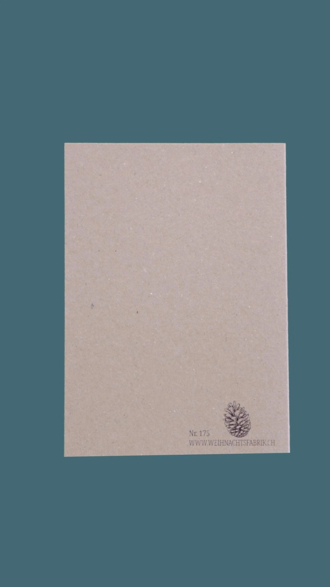 Kraftpapierkarte A6/C6 "Engel" - Weihnachtsfabrik