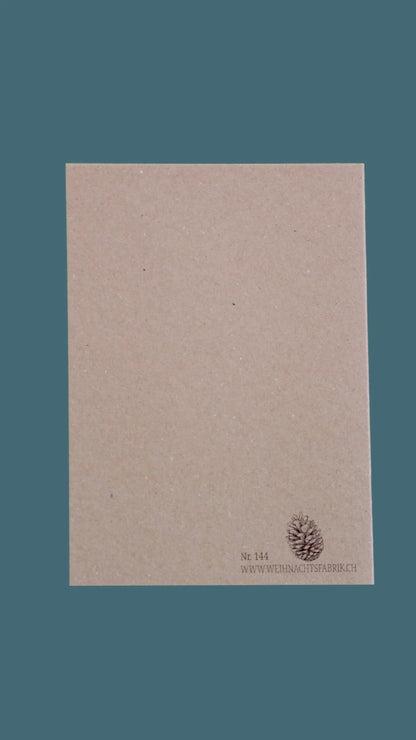 Kraftpapierkarte A6/C6 "Freundin" - Weihnachtsfabrik