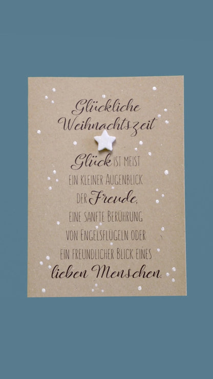 Kraftpapierkarte A6/C6 "Glückliche Weihnachtszeit" - Weihnachtsfabrik