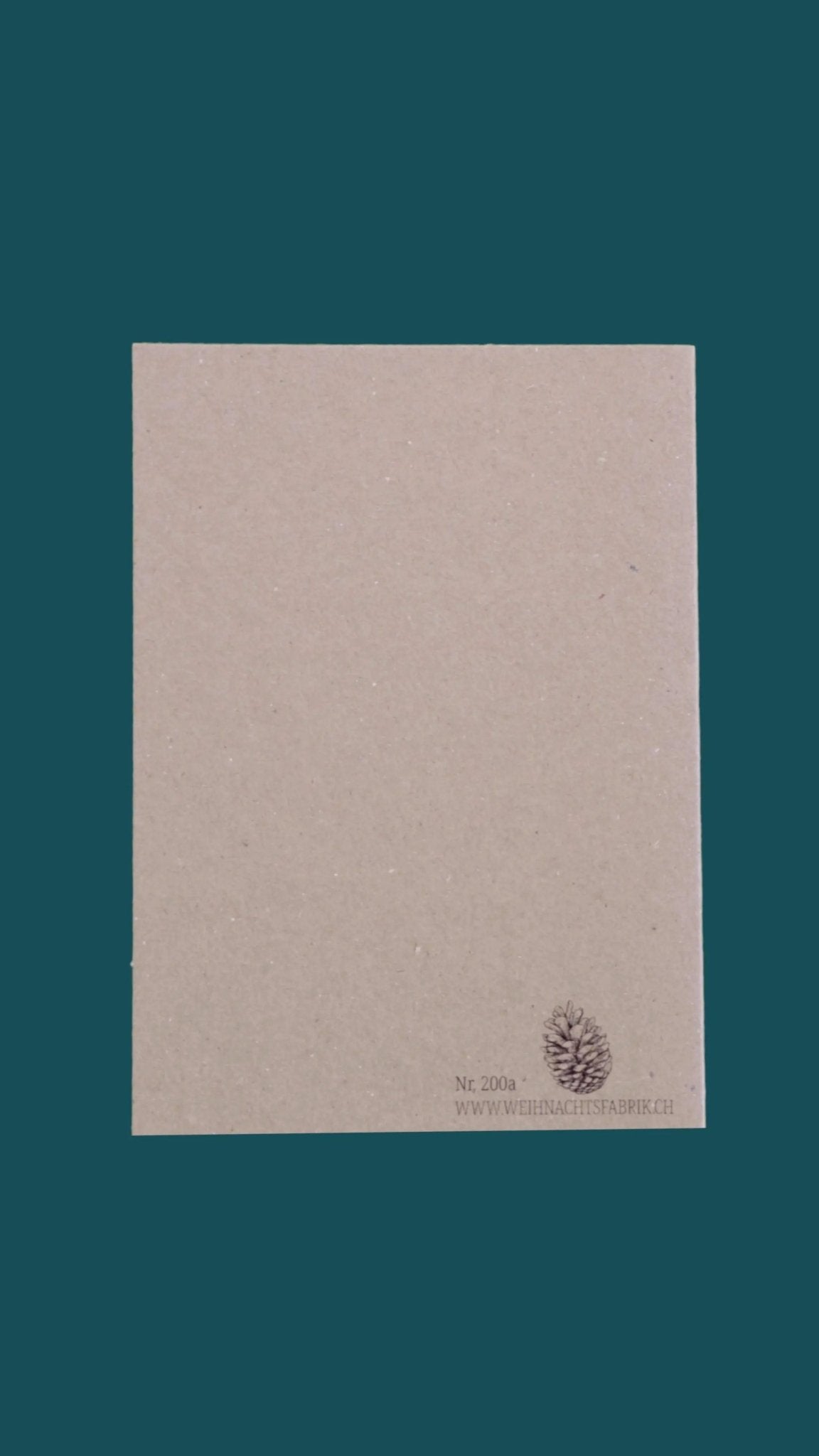 Kraftpapierkarte A6/C6 "Happy New Year" - Weihnachtsfabrik