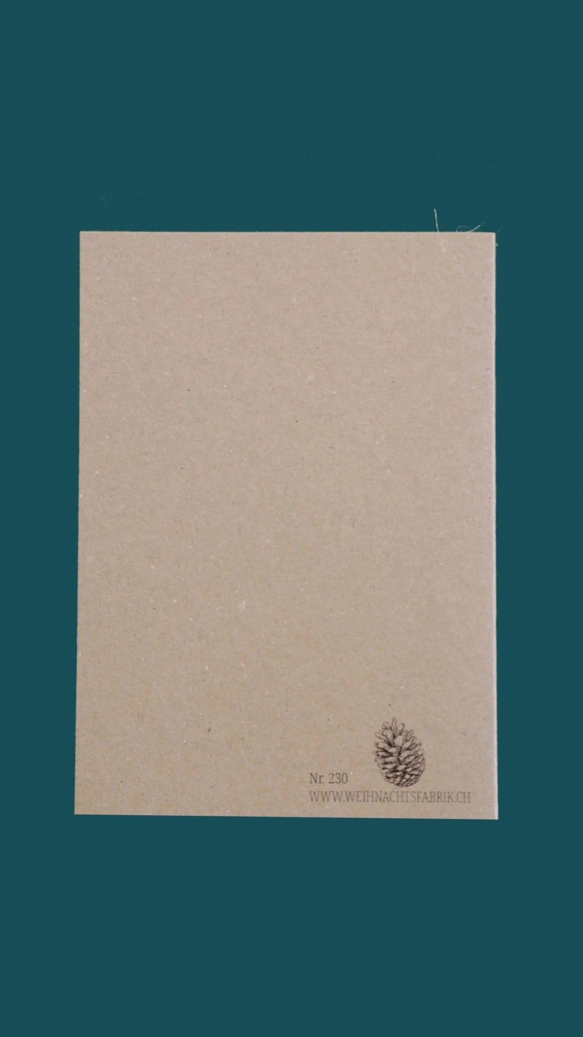 Kraftpapierkarte A6/C6 "Von Herzen" - Weihnachtsfabrik