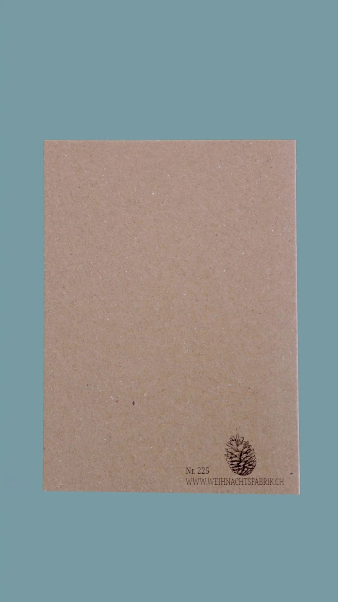 Kraftpapierkarte A6/C6 "Weihnachtswunsch" - Weihnachtsfabrik