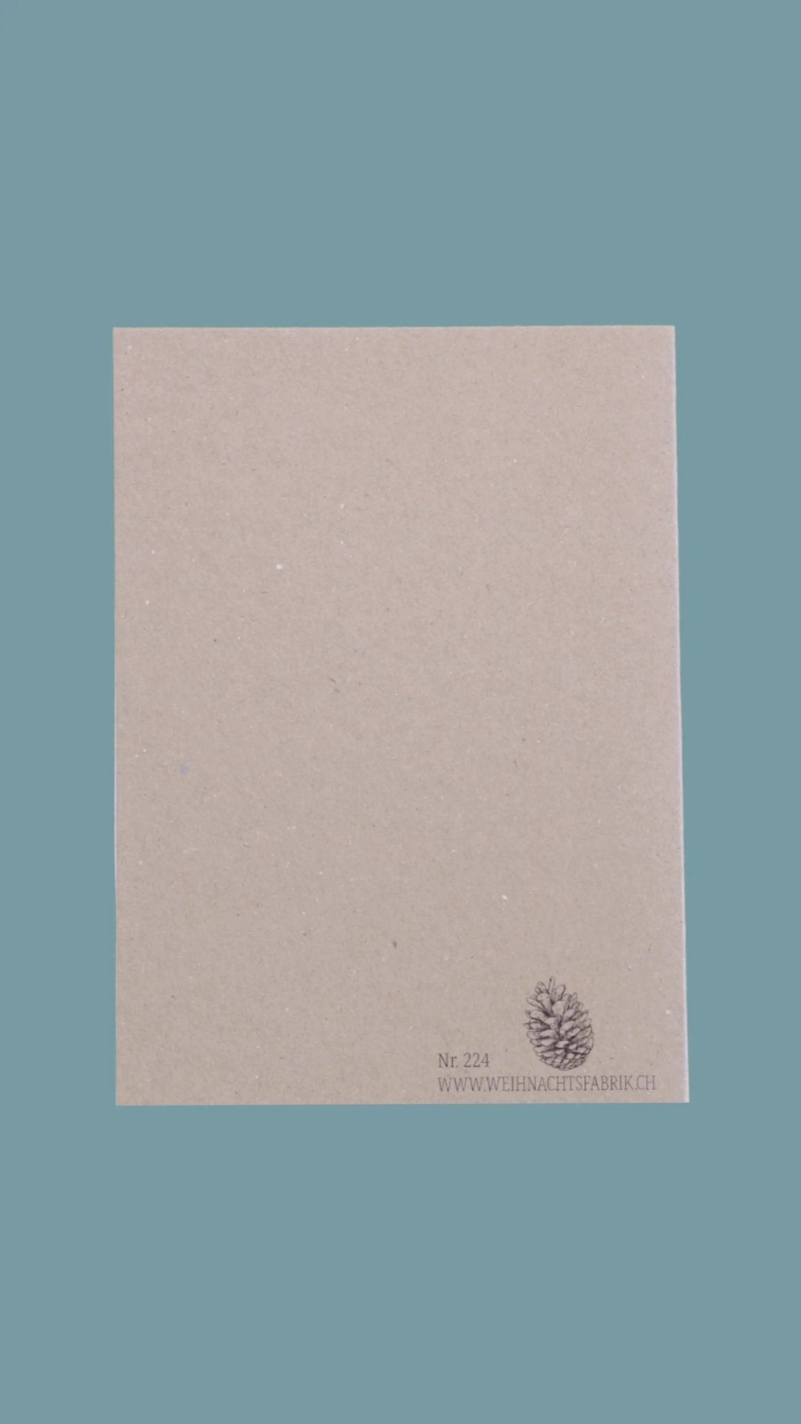 Kraftpapierkarte A6/C6 "Winterzeit" - Weihnachtsfabrik