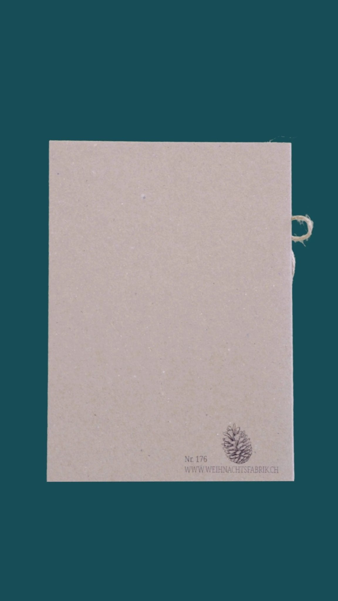 Kraftpapierkarte A6/C6 "Zeit schenken" - Weihnachtsfabrik