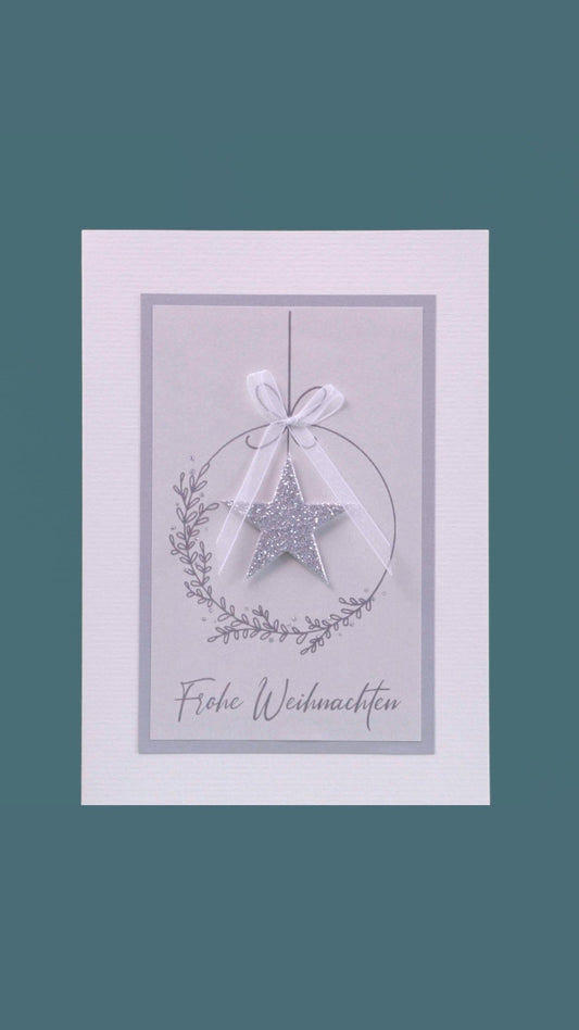 Kreativkarte «Frohe Weihnachten» E6 - Weihnachtsfabrik