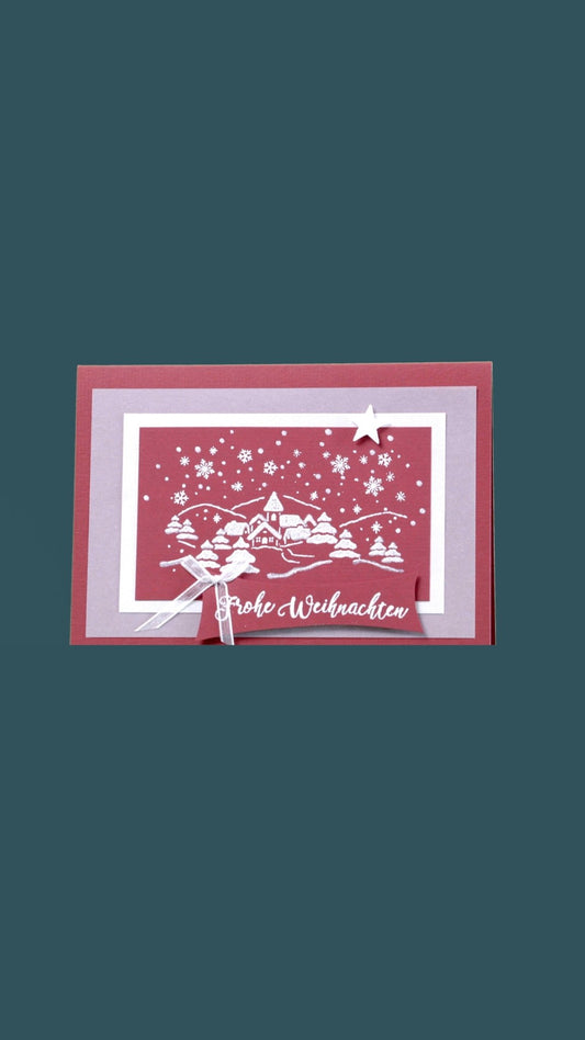 Kreativkarte «Winter Wonderland» C6 - Weihnachtsfabrik
