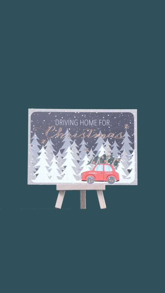 Postkarte «Driving Home» A6 / C6 - Weihnachtsfabrik
