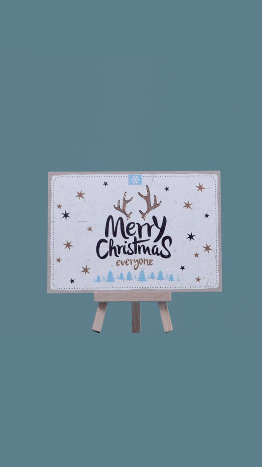 Postkarte «Merry Christmas» A6 / C6 - Weihnachtsfabrik