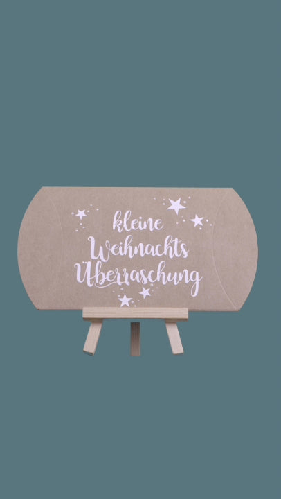 Pillow Geschenkbox "kleine Weihnachts Überraschung"