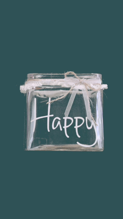 Glas "Happy"