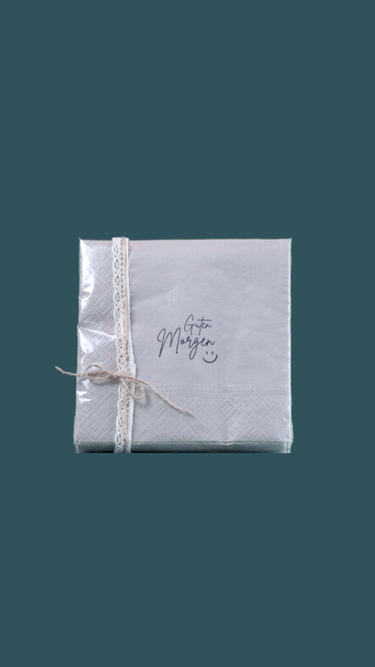 Serviette "Guten Morgen" - Weihnachtsfabrik