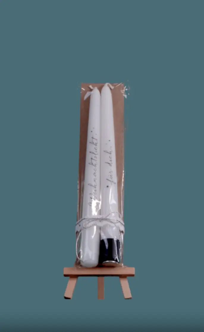 Stabkerzen "Weihnachtslicht für dich" - Weihnachtsfabrik