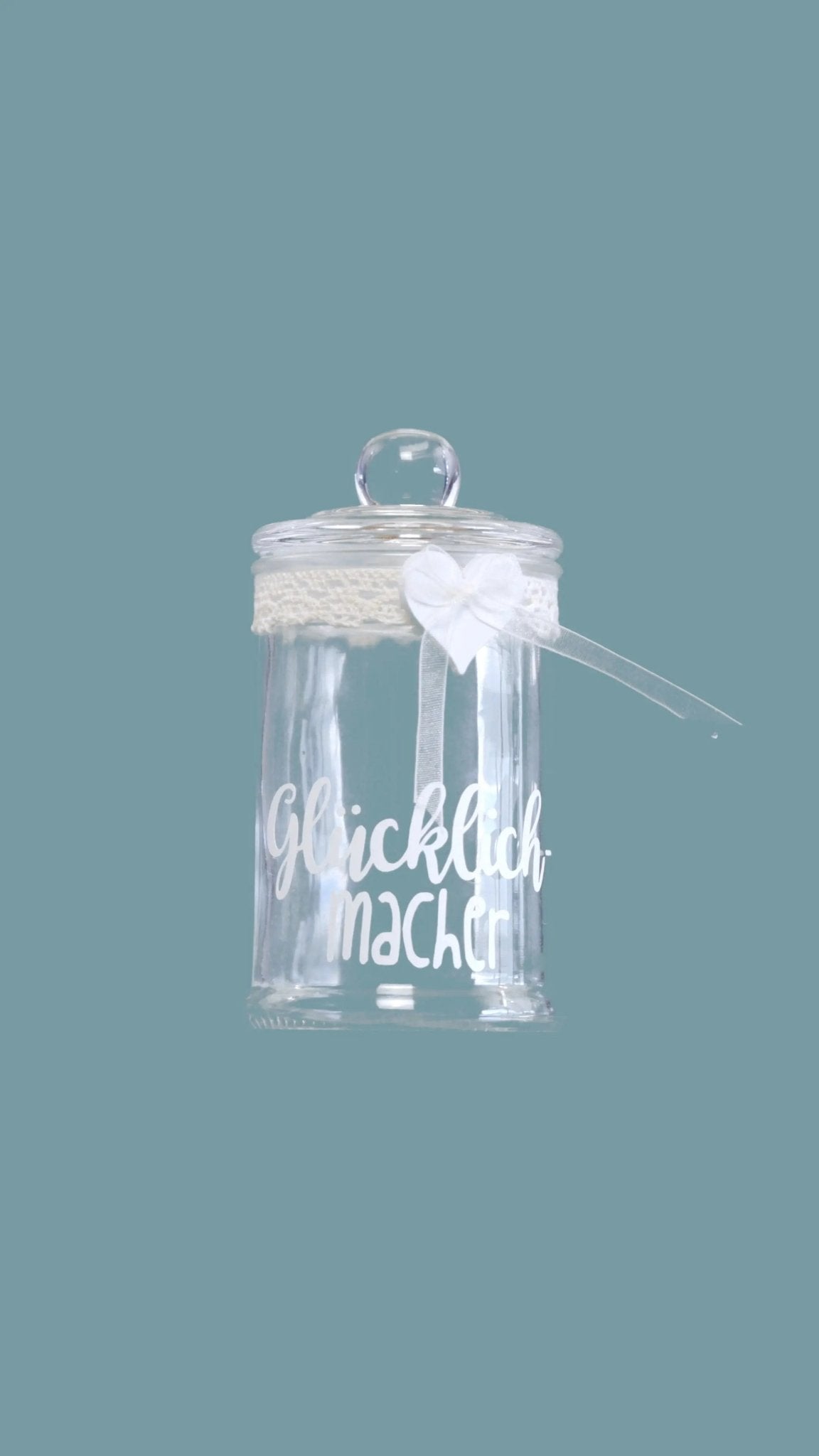 Vorratsglas klein "Glücklichmacher" - Weihnachtsfabrik